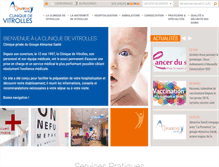 Tablet Screenshot of clinique-vitrolles.fr